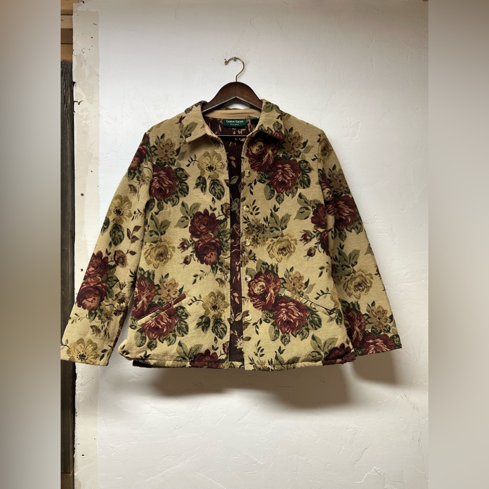 Gorgeous Rose Lemon Grass Cotton and Polyester Jacket